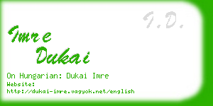 imre dukai business card